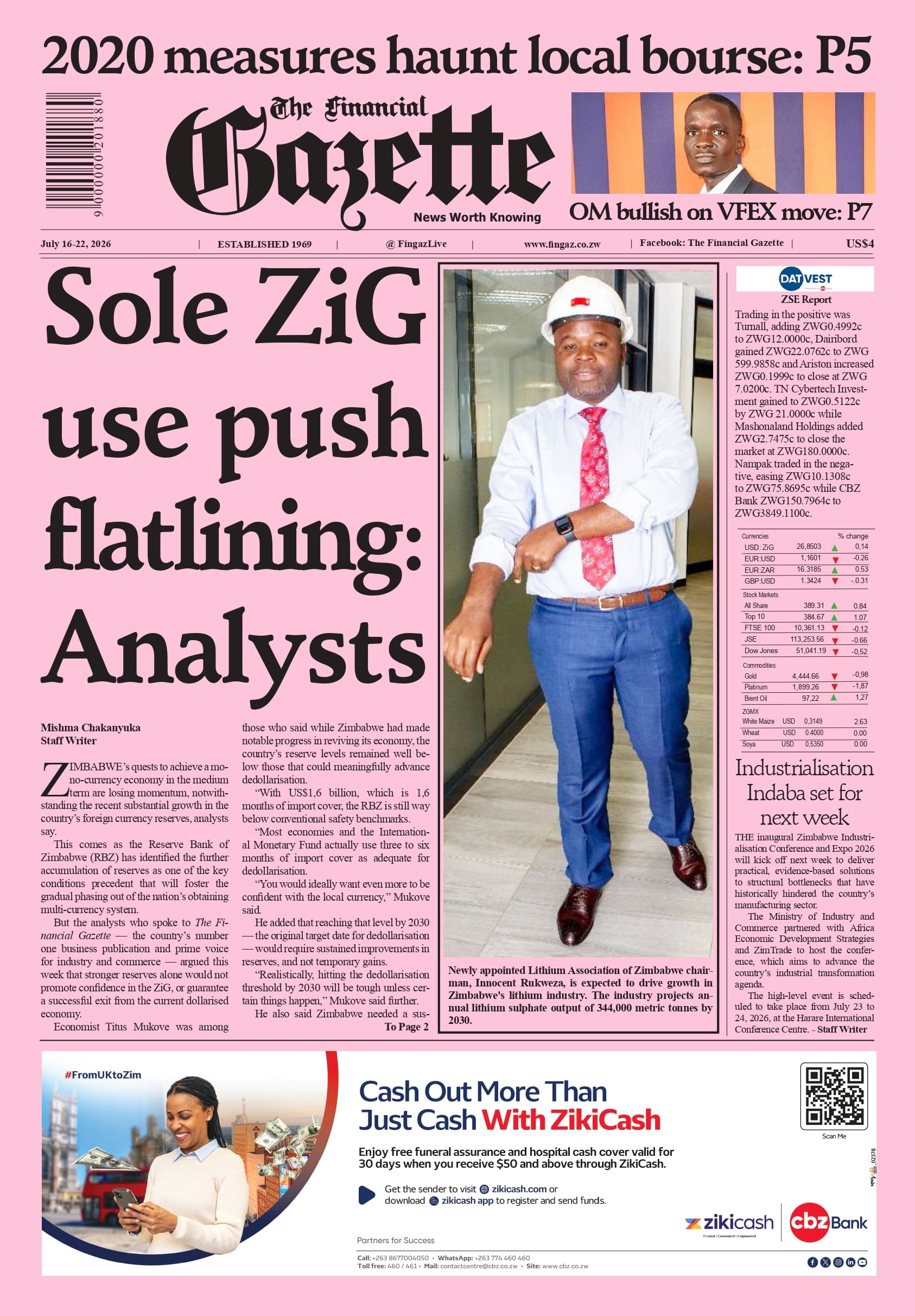 Thursday 16 July 2026